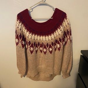 express off the shoulder sweater!